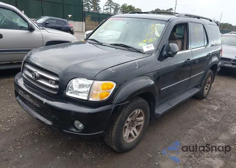 2003 Toyota Sequoia Limited V8 z USA, uszkodzony, nr VIN 5TDBT48A43S148836